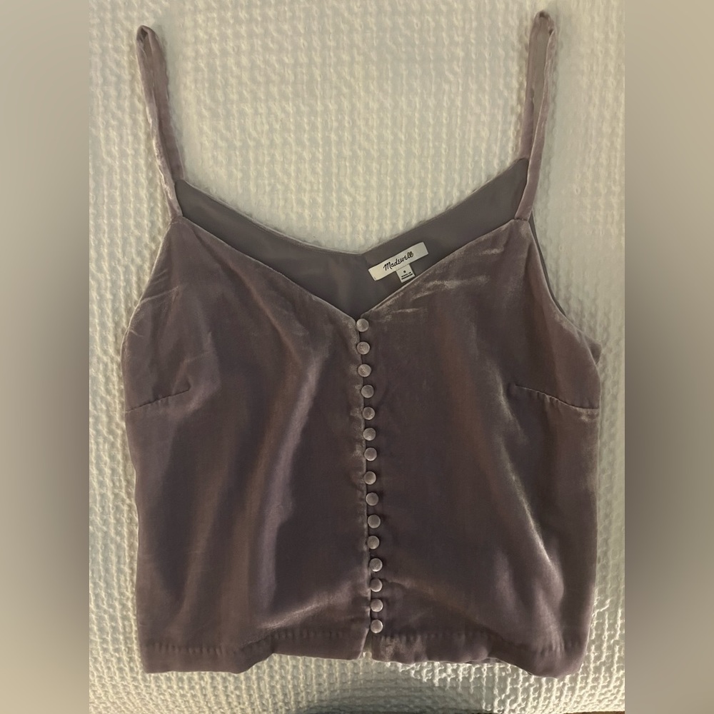 {Madewell} Velvet Tank Top